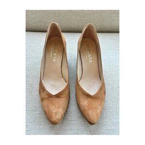 Roses Suede V Cut Espadrille Wedges